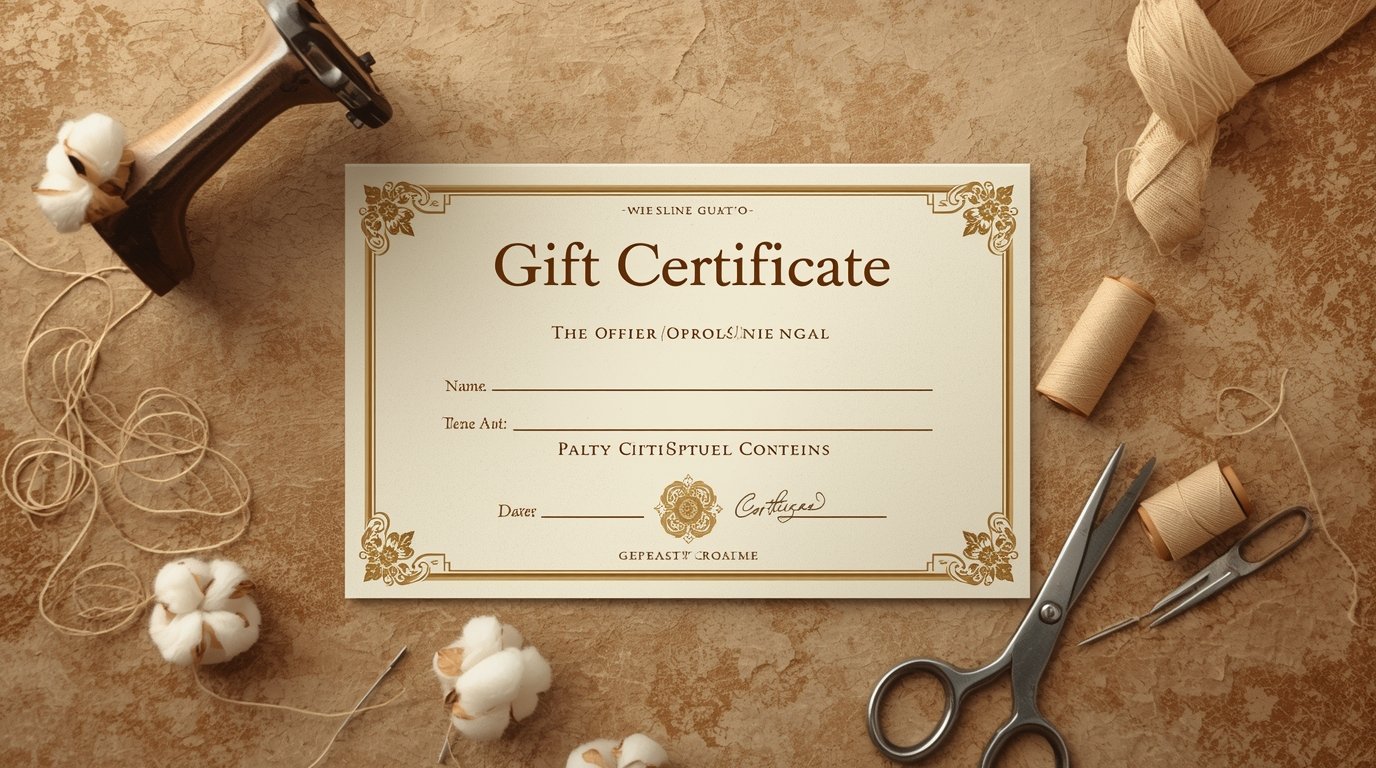 Tailoring Gift Certificate